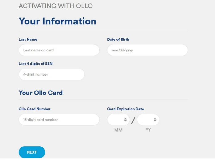 Ollocard.Com Activate: How To Activate Ollo Credit Card Online